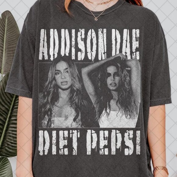 Shirts | Addison Rae Diet Pepsi Tshirt Addison Rae Bootleg Fan Tee ...